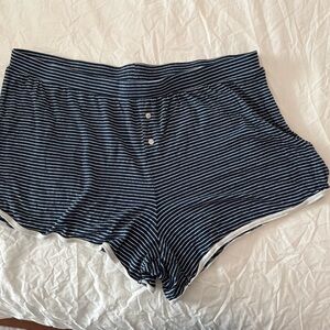 Auden Navy Striped Pajama Shorts